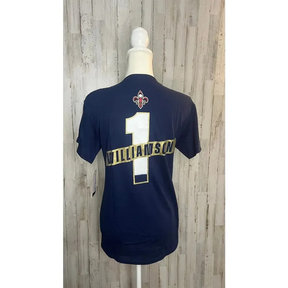 NWT New Orleans Pelicans #1 Williamson Men's Blue‎ NBA T-Shirt Size Small - Picture 3 of 5